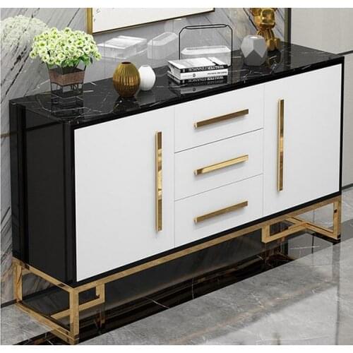 Marble SIDEBOARD CABINET modern simple household porch cabinet Nordic Light luxury dining room tea cabinet storage cabinet