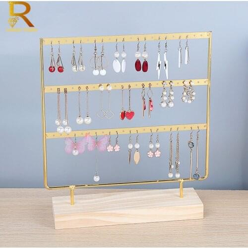New Steel Stand for Earrings Pendants Bracelets Jewelry Display Stud Earrings Holder Jewellery Rack 3 Colors