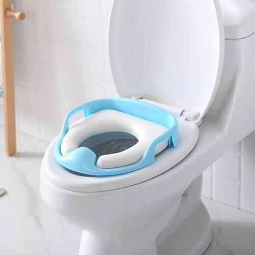 New Baby Toilet Potties Cute Children Potty Safe Seat Soft Cushion with Armrests for Girls Boys Toilet Seat