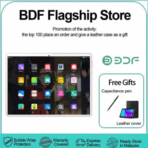 New【 Buy 32GB 】10.1'' Tablet PC Google Android 9.0 3G Dual SIM Card Tablets 2GB+32GB ROM Bluetooth Wi-Fi Tablet tap