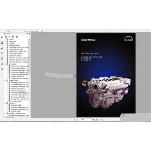 Truck & Bus Full Service Manual, Service Training, Schematic Hydraulic, Schematic Electrical for man