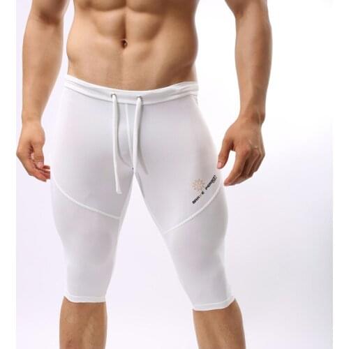 Sexy Mens GYM Sport Shorts Man Fitness Surf Board Short Beach Swimear Long Boxer Trunks Short Pant Exercise Training Sweatpants