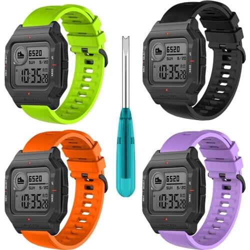 Replacement Silicone Smartwatch Bracelet Band for Huami Amazfit Neo Watch Accessories Wristband for Amazfit Neo Strap with Tools