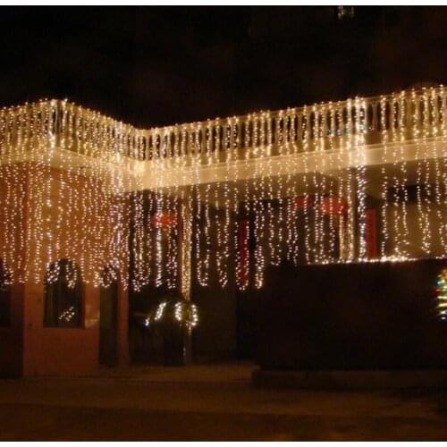 2x6m Fairy Light LED Window Curtain String Light Wedding Party Garden Home Decoration