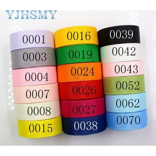 Solid Color Printed Grosgrain Ribbons J-181012-1 20MM 5Yards,DIY Handmade Hairbows Garment Accessories Wedding Party Decoration
