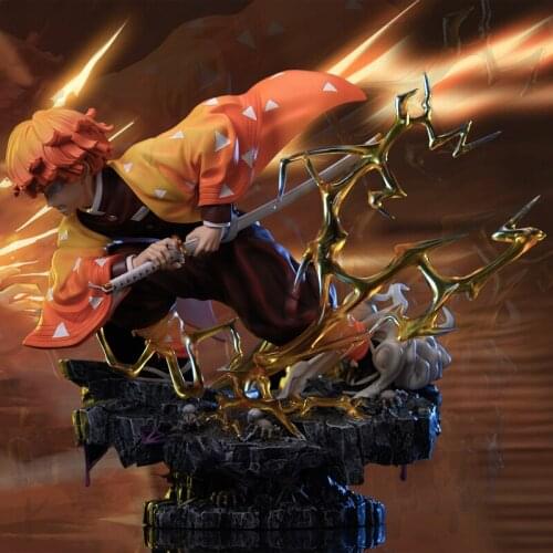 Presale Demon Slayer [Double-Headed Sculpture And Replacement Platform] A Faction Of My Wife Zenyi GK Limited Handmade