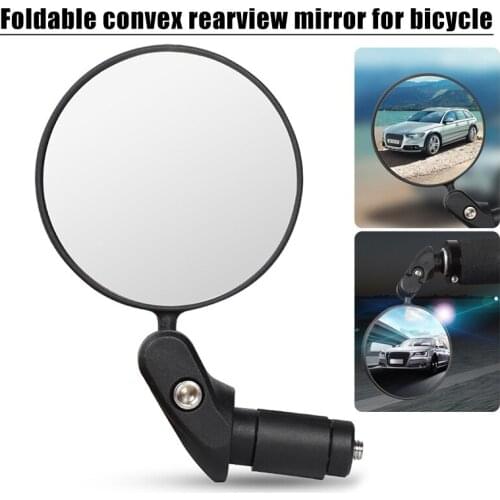 Bicycle Rearview Mirror 360Degree Rotation Mountain Road bike Foldable Convex Rear-view Mirror Universal WHShopping