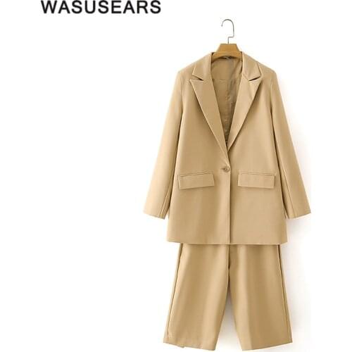 Women jackets spring autumn single button blazer casual solid long sleeve blazer coat elegant with pockets ropa para mujer 2020