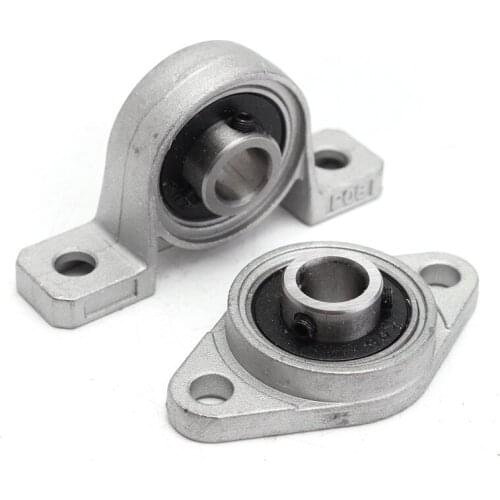 2Pcs/Pair KFL08 Pillow Block Flange Bearing KP08 Pillow Block Housing Bearing Insert Shaft Support Zinc Spherical Roller