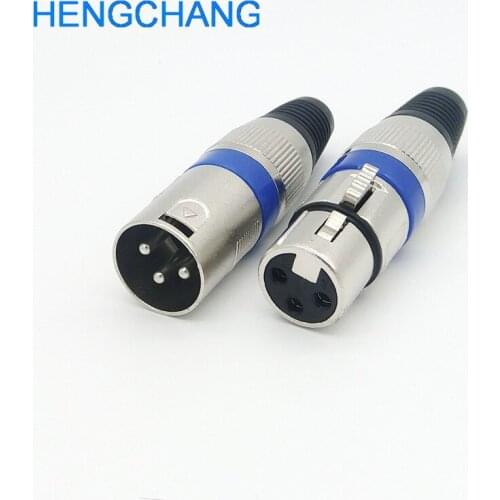 20pcs 3Pin XLR audio Connector Male and Female Micphone Plug XLR connector