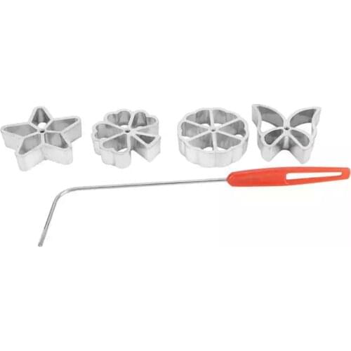 4 pcs Waffle Maker Baking Pastry Printing Cake Pastry Baking Cutter Mould Cake Decorating Tools