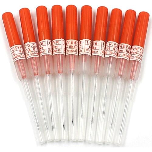 50PCS MIX I.V. Catheter Needles 14G 16G 18G 20G 22G Sterilized Tattoo Piercing needles tool with Box