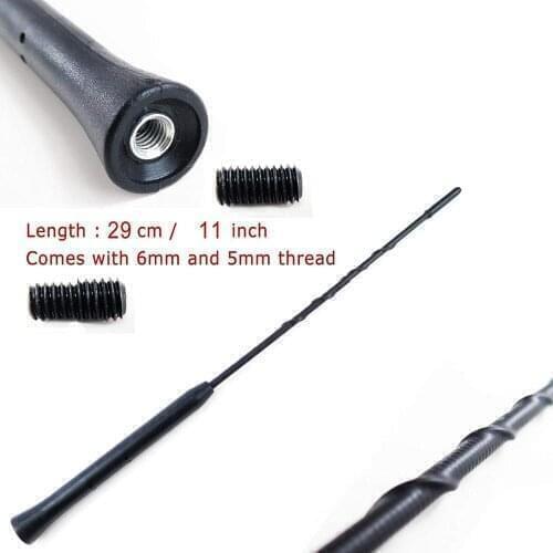 Car Antenna Roof Aerial Antenna Compatible With VW Polo 11" (29 cm) Length Comes with M5 M6 Screws