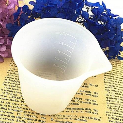 100ml White Silicone Graduated Measuring Cup For Baking Beaker Liquid Measure Jug Cup Container Maatcilinder Taza Medidora