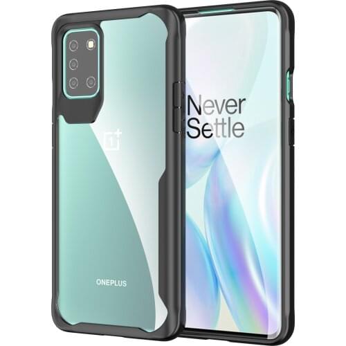 For OnePlus 8T Case Soft Silicone+Transparent PC Armor shockproof Protective Back cover Cases for one plus 8t oneplus8t 1+8T