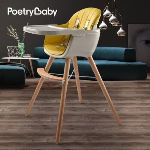 Babys Dining Chair Solid Wood Baby Feeding Chair Dining Table and Chair Portable High Chair Childrens Chair Dinning Chairs