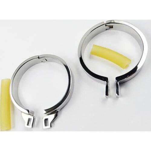 Single Stainless Steel Cock Rings 4 Size Choose Can Fit For Men Chastity Device Adult Sex BDSM Toy Metal Fetish Cock Ring