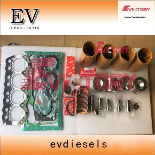 EV Engine overhauling kit For Mitsubishi S4S S4SD S4SDT S4S-DT Piston+piston ring+cylinder liner+engine gasket +engine beairng