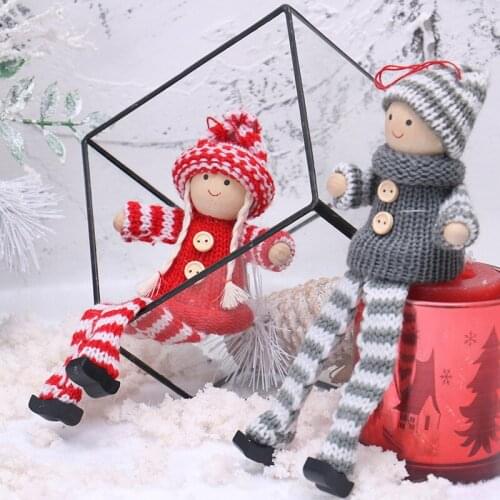 Creative Kawaii Christmas Angel Girl Lovers Pendant Christmas Tree Decoration For Home Xmas Cute Doll Party Decoration Kids Gift