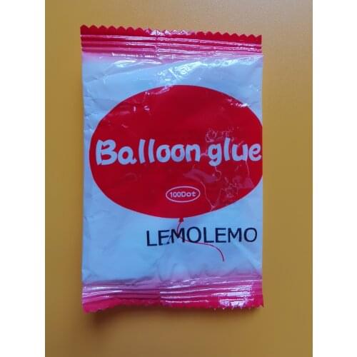 LEMOLEMO 100pcs/roll Dispensing Stick balloon glue point stickers No trace of glue points Double-sided Birthday Party Decor