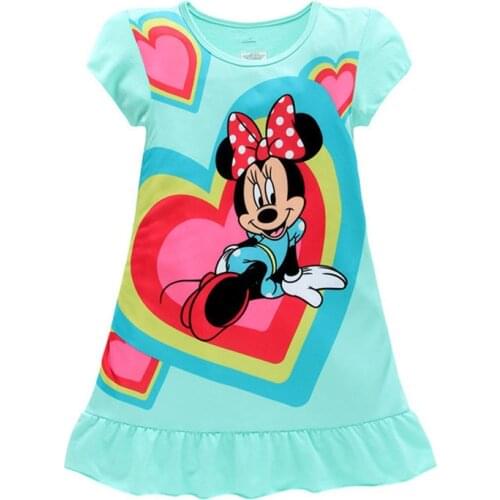 Summer Lovely Casual Kids Girls Fashion Dress Children Cartoon Character Snow White Sofia Princess cosplay dress