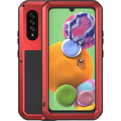 Love Mei Metal Case For Samsung Galaxy A90 5g Armor Shockproof Cover Samsung A90 5g (6.7 Inch) Rugged Full Body Anti-fall Case