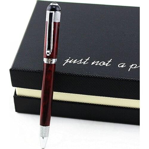 New High Quality Business Gold Silver Clip Metal Ballpoint Pen luxury style refill pen School Stationery Gift
