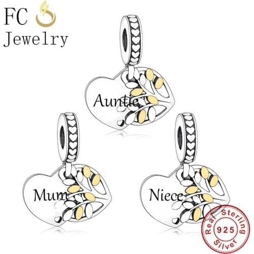 Fit Original Charm Bracelet 925 Silver Family Together Is My Favourite Tree Of Life Bead For Making Women Grandma Niece Berloque