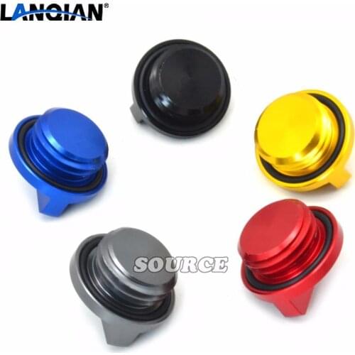 Motorcycle Supplies CNC Aluminum Engine Oil Drain Plug Screw and Bolts Nuts Cap for Yamaha yzf r3 r25 2014 2015 2016