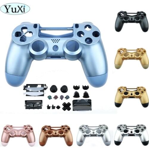 YuXi Replacement Full Set Housing shell and buttons For DualShock 4 PlayStation 4 PS4 Pro V2 JDS 040 JDM-040 Controller Housing