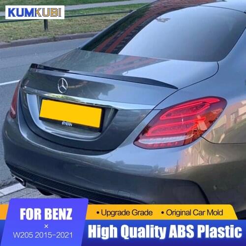 For Benz C-class W205 AMG Style Spoiler 2015-2021 Rear Trunk lip Spoiler Wing For Mercedes Benz W205 C180 C200 C260 C63 Spoiler