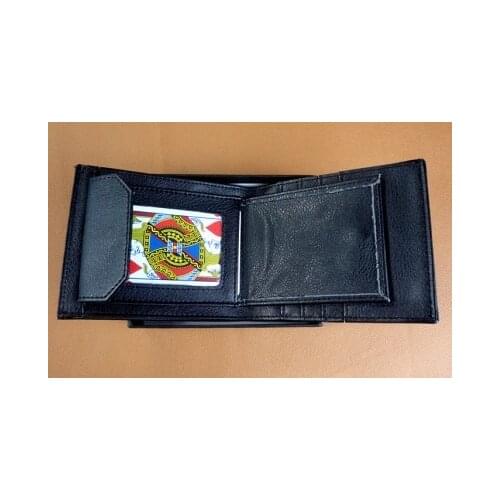 Super delux card into wallet 2.0 (Gimmick + URL video link) , mache mask,magic tricks,fire,props,dice magic,comedy