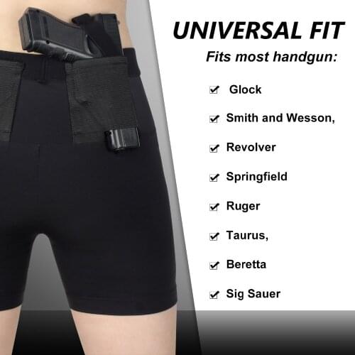 Holster Gun Concealed Hidden Waist Hips Glock Universal Pistol for Tactical Hunting