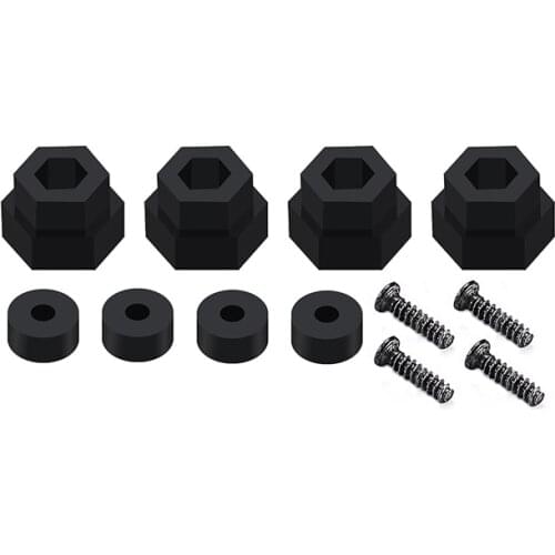 For WPL D12 C24 B36 MN D90 MN99S RC Car Upgrade Parts 4PCS 5Mm To 12Mm Wheel Axle Shaft Combiner Wheel Hex Adapter