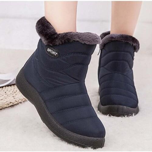 Boots For Women Keep Warm Waterproof Boots Woman 2020 Shoes For Women Luxury Brand Outdoors Female Shoes Botas Mujer