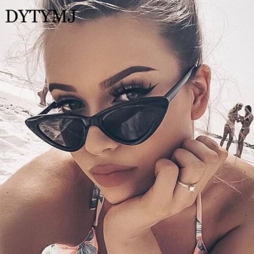 DYTYMJ Cateye Sunglasses Women Luxury Brand Designer Sunglasses Woman Retro Candy Colors Transparent Glasses Oculos Feminino