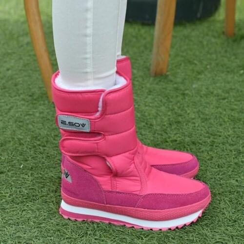 2021 Female Snow Boots Winter Boots Women Flat Waterproof Non-slip Ladies Multi-Color Shoes Femininas De Inverno Mujer Botas