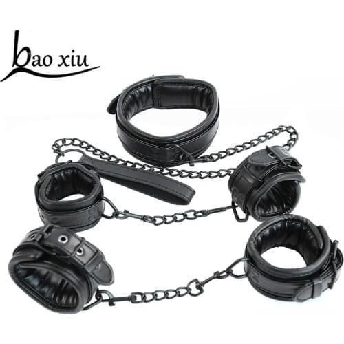 New Vintage Goth Faux Leather Collar Chain Necklace Set Sexy Gothic Harness Harajuku Punk Bondage Statement Choker For Women