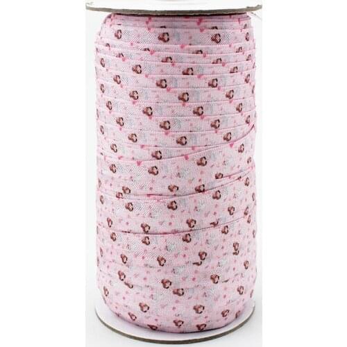 10 yards 5/8''(16mm) floral printed webbing sewing elastic ribbon clothing accessories