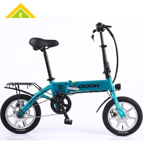 14 Inch Folding Electric Bicycle 36v 8Ah E-bike Mini Electric Adult Motorcycle