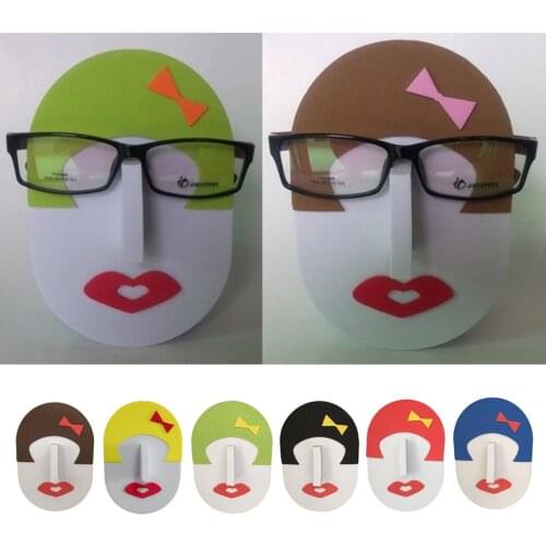 1x Female Face Glasses Sunglasses Display Show Stand Holder Rack Creative