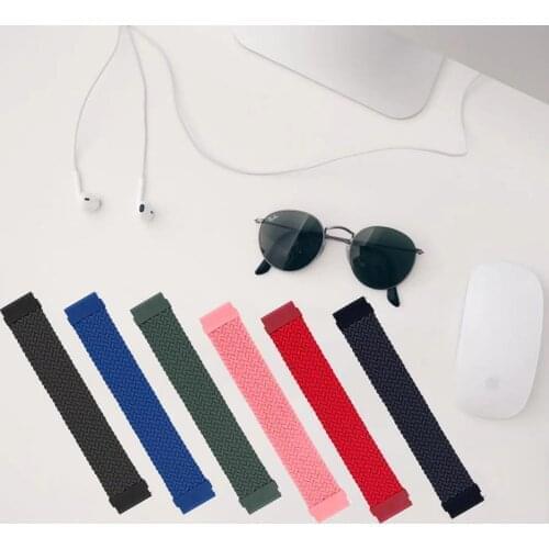 20mm 22mm New Nylon Elastic Strap For Huami Amazfit GTR 2 Braided Solo Loop Watch band For Amazfit GTR 42mm 47mm Bracelet