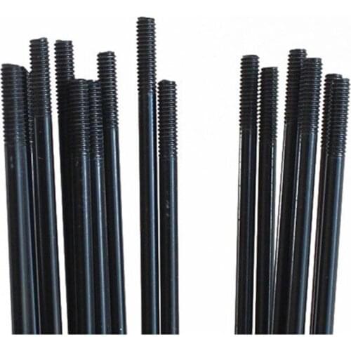 20pcs MTB Road Bike 45# Steel Spokes Bicycle 14G Black Spokes with Nipples 250-280mm Cycling Accessories Dropship