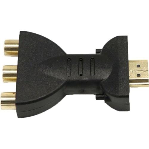 2019 New High Quality Gold-plated HDMI-Compatible to 3 RGB RCA Video Audio Adapter AV Component Converter HDMI-compatible Cables