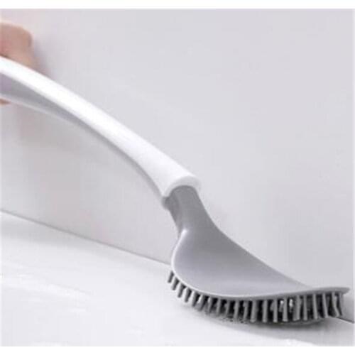 2021 Hot Sale Toilet Brush Household Toilet Silicone Brush Shelf Wall-Mounted Toilet Cleaning Kit