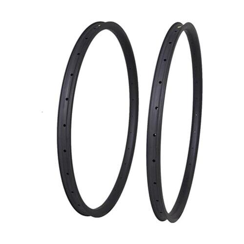 29er MTB Carbon Clincher Rims 35mm wide UD Matt 32 Hole Tubeless Mountain bicycle rims
