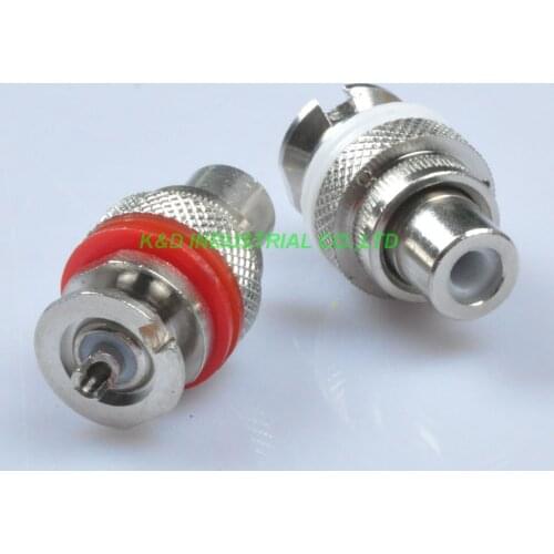 4pcs RCA Terminal Jack Female Chassis Connector Sliver for Guitar Amplifier Part