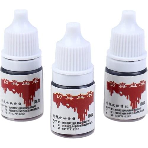 5ml Hematopoietic Props Holiday Party Supplies Fake Blood Halloween Cos Simulation Of Human Vampire Human Teeth
