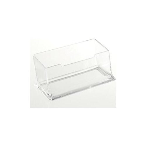1pc Acrylic Plastic Display Stand New Clear Desktop Business ID Transparent Card Holder Neat Desk Office Shelf Box Storage