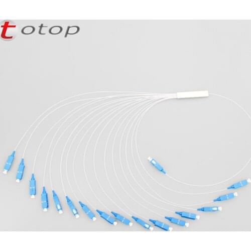 Free Shipping SCUPC 1X16 PLC Singlemode Fiber Optical splitter FTTH PLC Steel tube type SCUPC1x16 PLC optical fiber splitter